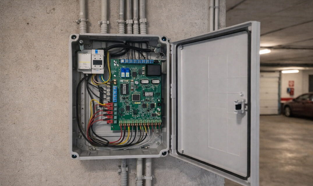 Cuadro eléctrico de automatismo de puerta de garaje