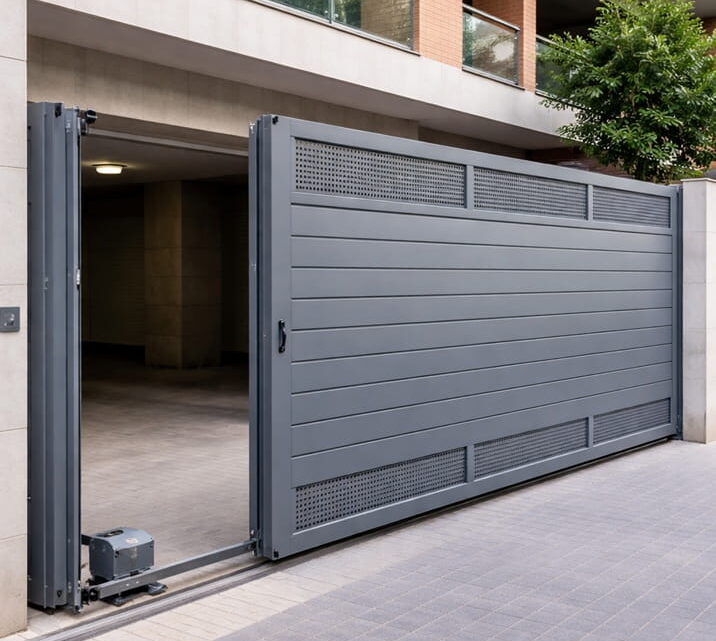 Puerta corredera de garaje en chalet en Valencia